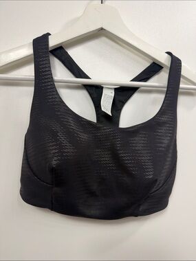 Lululemon Wunder Train bra foil black size 4